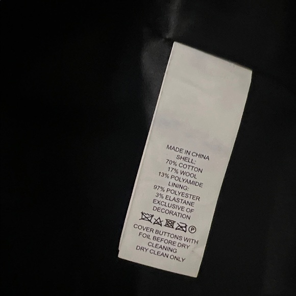 Kate Spade Floral Lace-Trim Coat | Black Wool-Cotton | Mid-Length | NWOT - Picture 6 of 11